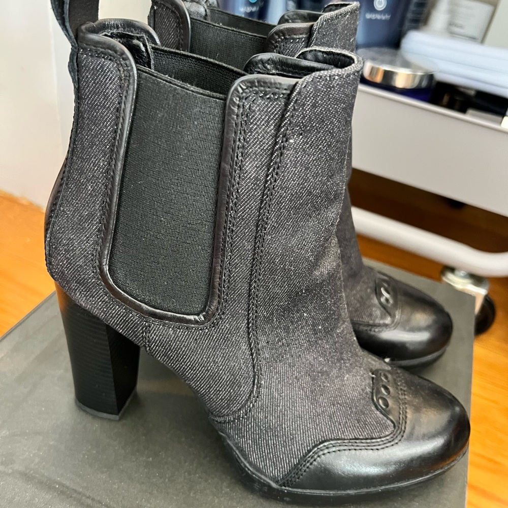 G STAR DENIM ANKLE BOOTIES